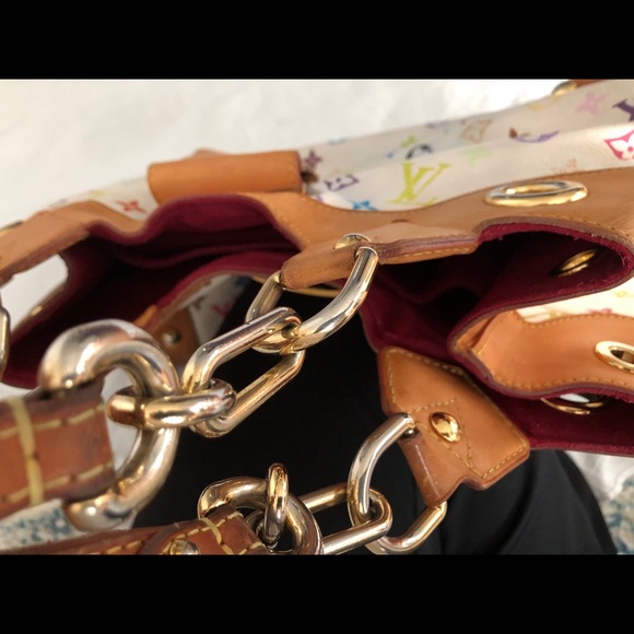 SOLD - White Monogram Multicolor Ursula Blanco - Picture 9 of 12